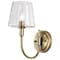 Nuvo Brookside 1-Light Sconce Vintage Brass Clear Glass 60/7881 - alternate 2